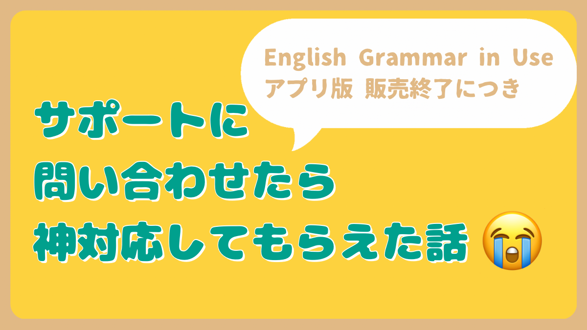 English Grammar in Useサポート神対応